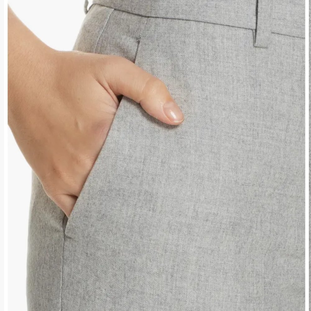 Theory Treeca Grey Flannel Size 8 Nwt - image 2